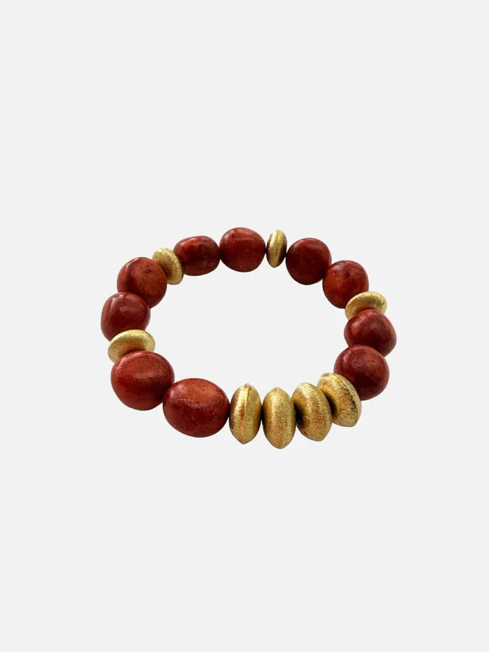 L'ATELIER DES PERLES Scarlet Mercan Taşlı Bileklik - BİLEKLİK