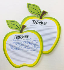 50-sheet notepad for documenting student progress notes