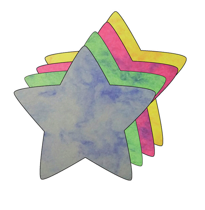 Large Marble Assorted Cut-Out - Star - Creative Shapes Etc.