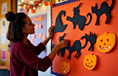 SHAPES ETC. Large Single Color Creative Foam Cut-Outs - Witch Hat