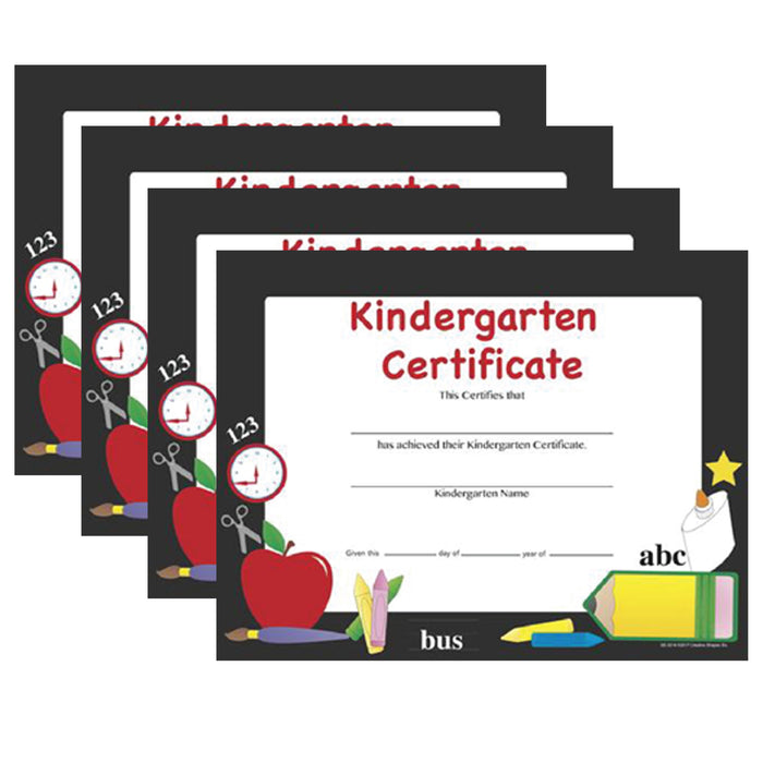 Kindergarten Recognition Certificate Template