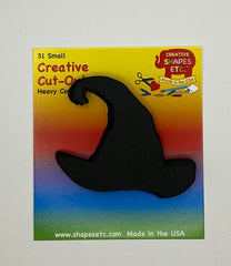 Small Single Color Cut-Out - Witch Hat - Creative Shapes Etc.