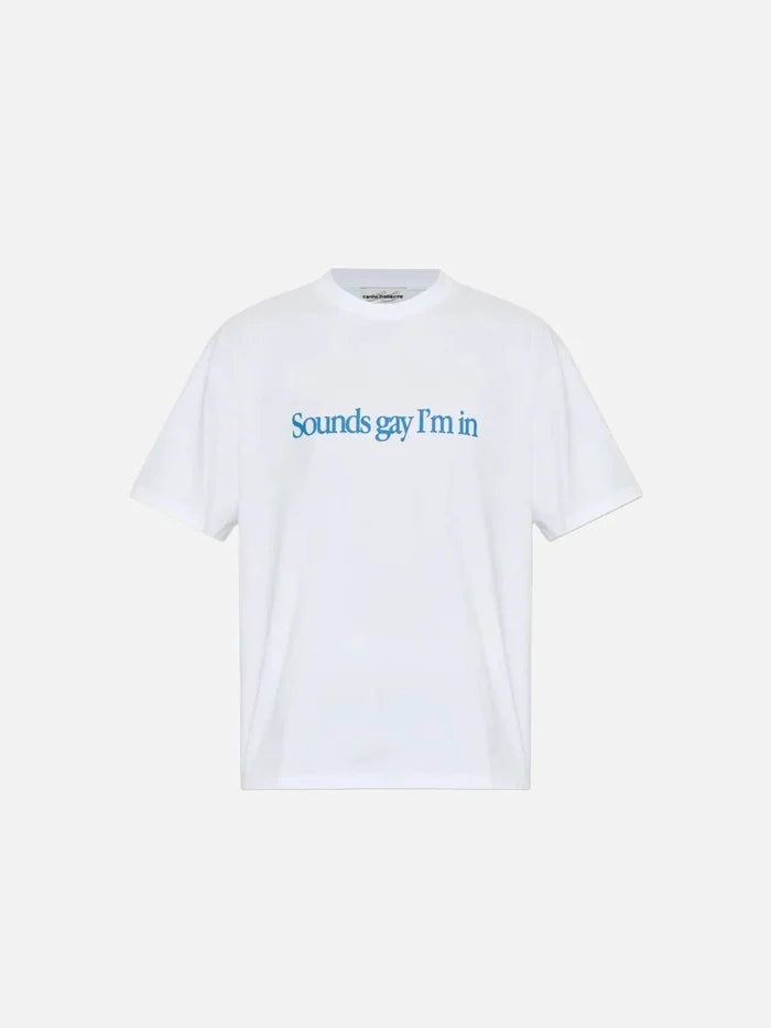 CARNE BOLLENTE Simply Sounds Gay - White - Kategorize edilmemiş T-SHIRT