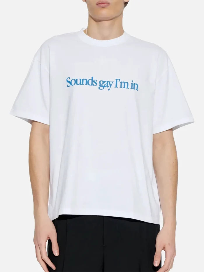 CARNE BOLLENTE Simply Sounds Gay - White - Kategorize edilmemiş T-SHIRT