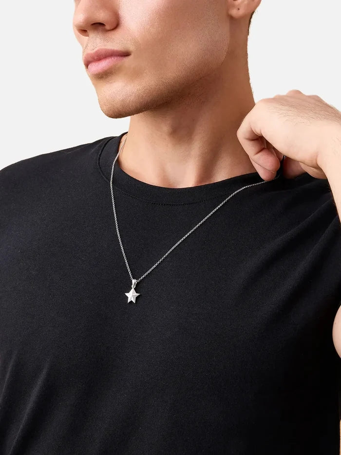 ATOLYEWOLF Single Star Necklace in Silver - KOLYE