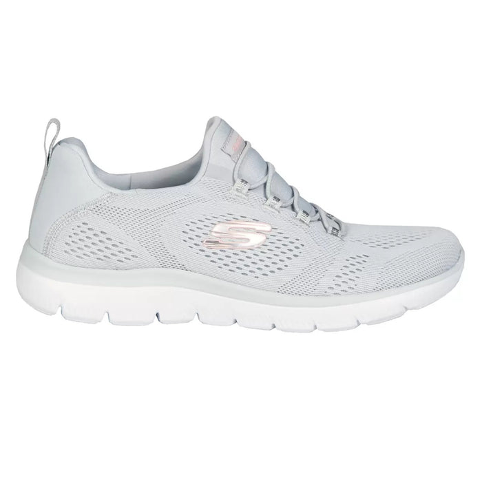 Skechers Women’s Summits Torre Grey Slip-On Shoes – 56163