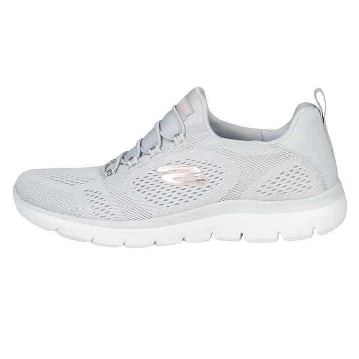 Skechers Women’s Summits Torre Grey Slip-On Shoes – 56163