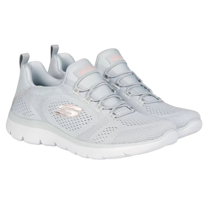 Skechers Women’s Summits Torre Grey Slip-On Shoes – 56163