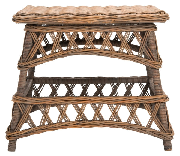Sora Wicker Accent Table in Natural
