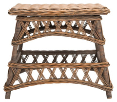 Sora Wicker Accent Table in Natural
