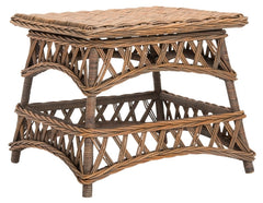 Sora Wicker Accent Table in Natural