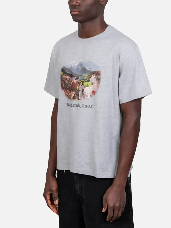 CARNE BOLLENTE Sounds Straight, Im Out - Melange Grey - Kategorize edilmemiş T-SHIRT
