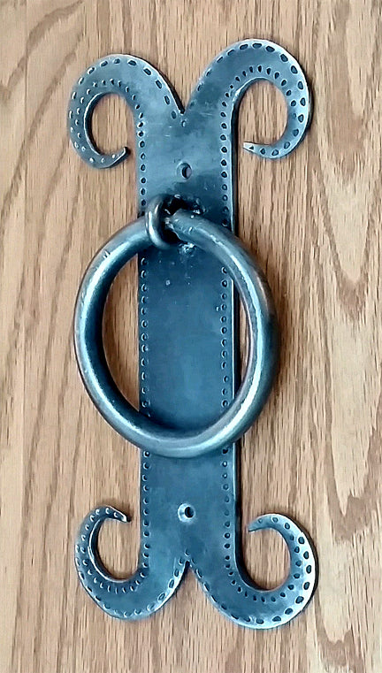 Spanish Ring Knocker-Mustache Style / 4" diameter ring - Wild West Hardware
