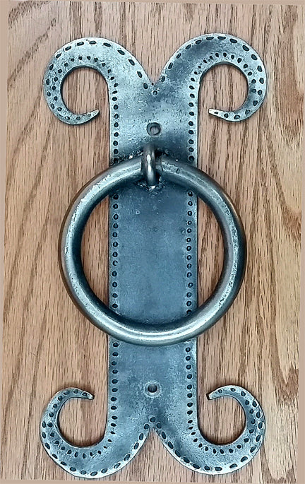 Spanish Ring Knocker-Mustache Style / 4" diameter ring - Wild West Hardware