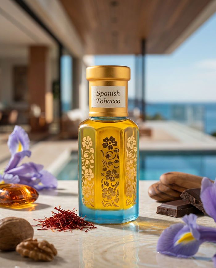 Spanish Tobacco Attar | Fresh Aquatic Tobacco Perfume Oil