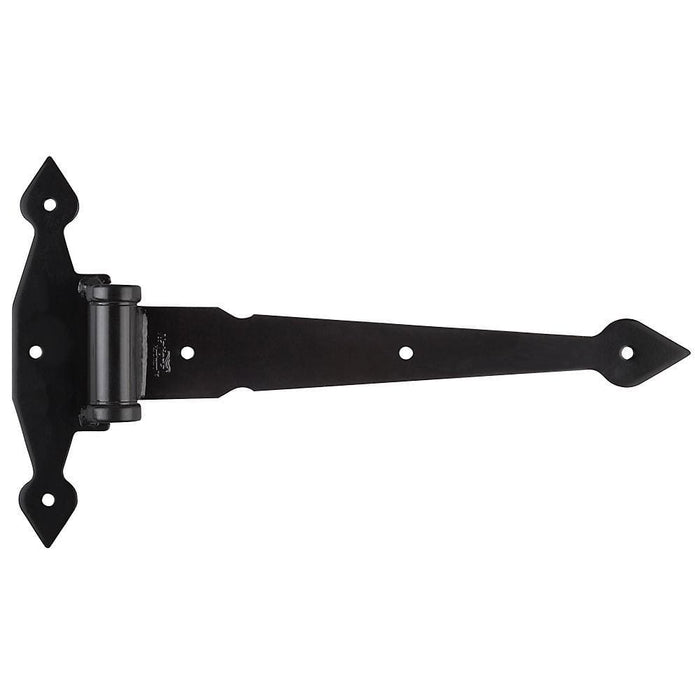 Decorative T-hinges - black - 8 inches