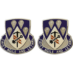 Special Troops Battalion, 4th Brigade Combat Team, 82nd Airborne Division Unit Crest (Swift Agile and Lethal) Army Unit Crests
