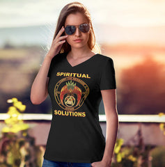 Spiritual Solution V.2 AA V-Neck Tee
