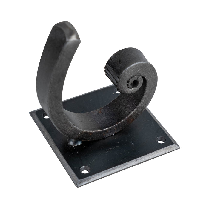 Square Mount Custom Bathroom Hardware - Hook - Multiple Finishes Available - Sold Individually