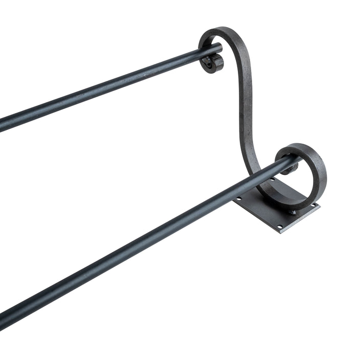 Square Mount Custom Bathroom Hardware - Towel Bar - 24" Inch - Multiple Finishes Available - Sold Individually