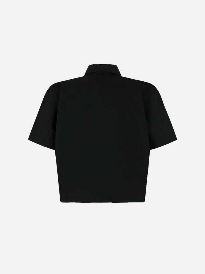 DICKIES SS Cropped Work Shirt W - Black - Uncategorized GÖMLEK