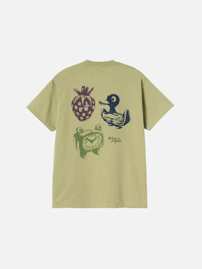 CARHARTT WIP S/S Forma T-Shirt - Gentle Green Heavy Stone Wash - Uncategorized T-SHIRT