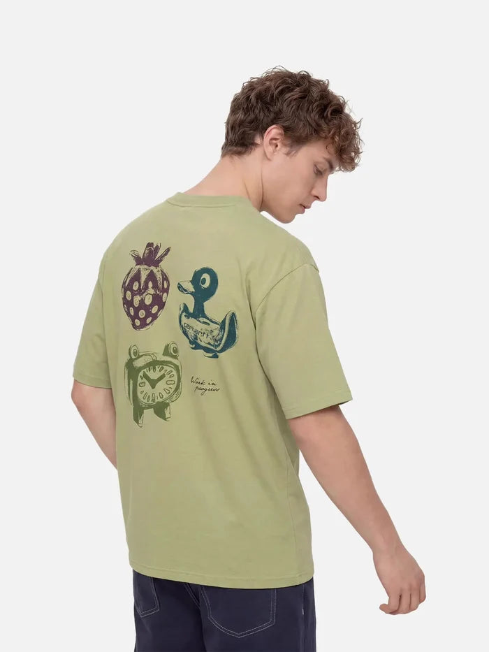 CARHARTT WIP S/S Forma T-Shirt - Gentle Green Heavy Stone Wash - Uncategorized T-SHIRT