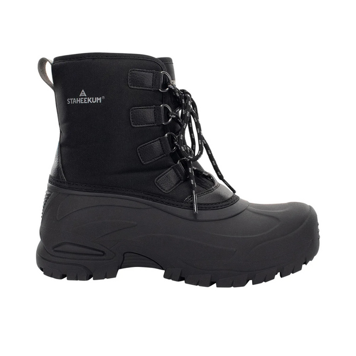 Staheekum Men’s Waterproof Cold Weather Snow Boot – 1800422 Black
