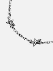 RAFTAF Star Chain Bracelet - Silver - BİLEKLİK