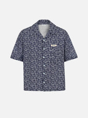 SEVDRUS Story Untold Oversize Shirt – lacivert, ön görünüm