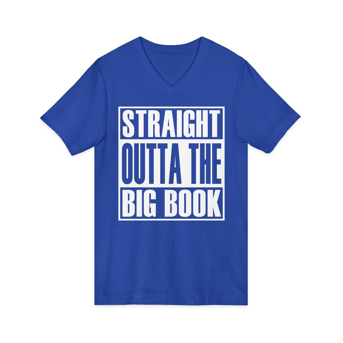 Straight Outta The Big Book AA V-Neck Tee