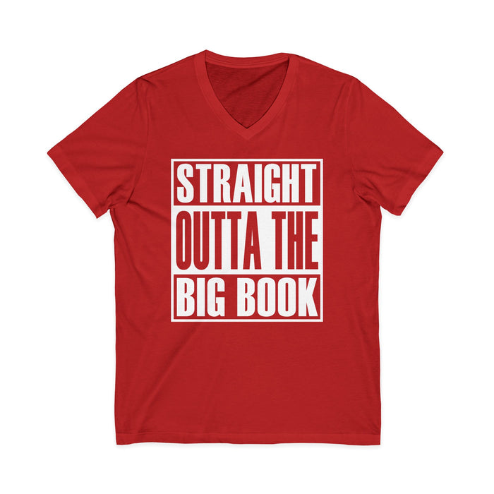 Straight Outta The Big Book AA V-Neck Tee