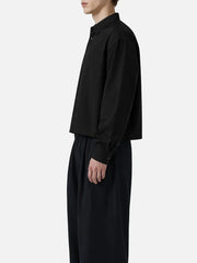 shopi go Sumida Boxy Shirt - Black – Black, yan görünüm