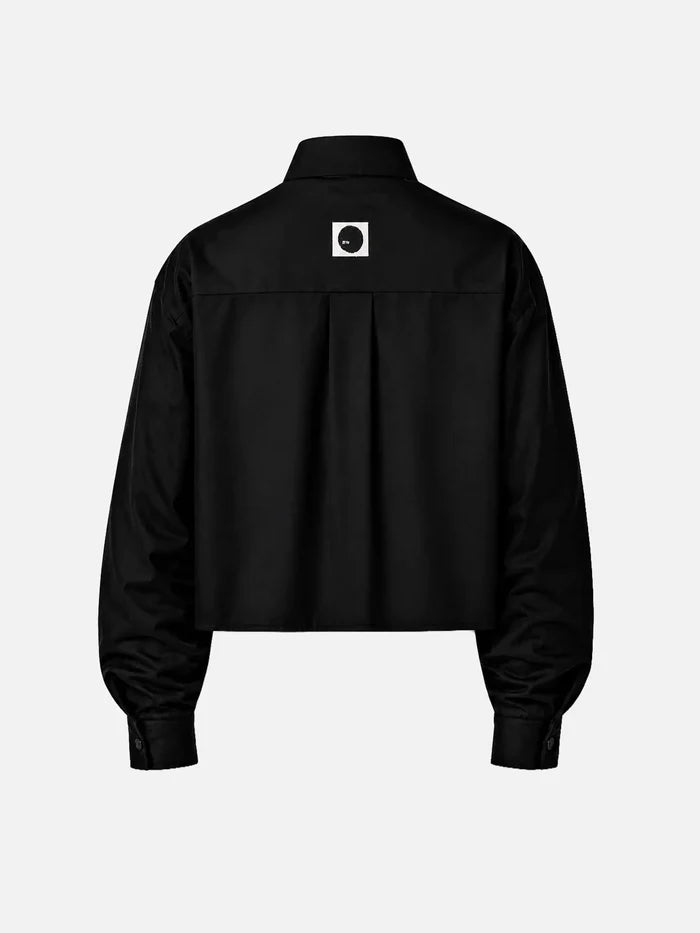 SHOPI GO Sumida Boxy Shirt - Black - GÖMLEK