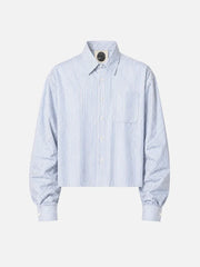 SHOPI GO Sumida Boxy Shirt - Light Blue & White - Kategorize edilmemiş GÖMLEK