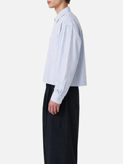 shopi go Sumida Boxy Shirt – Light Blue & White, yan görünüm