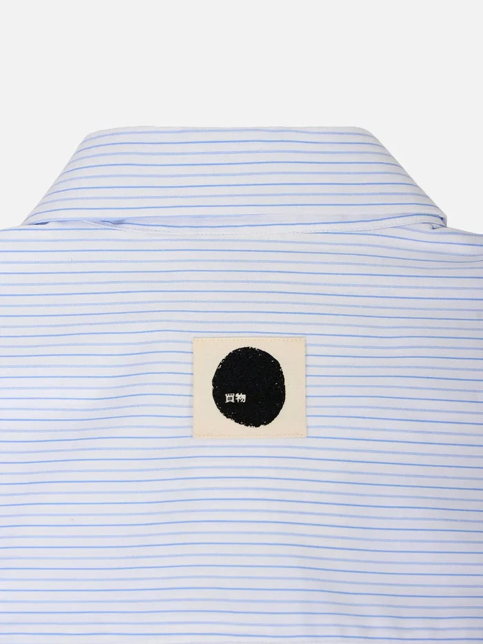 SHOPI GO Sumida Boxy Shirt - Light Blue & White - Kategorize edilmemiş GÖMLEK