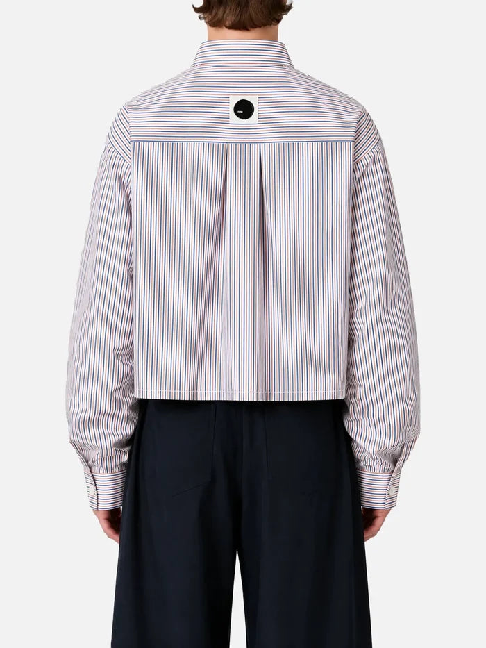 shopi go Sumida Boxy Shirt – Multi, çizgili arka görünüm