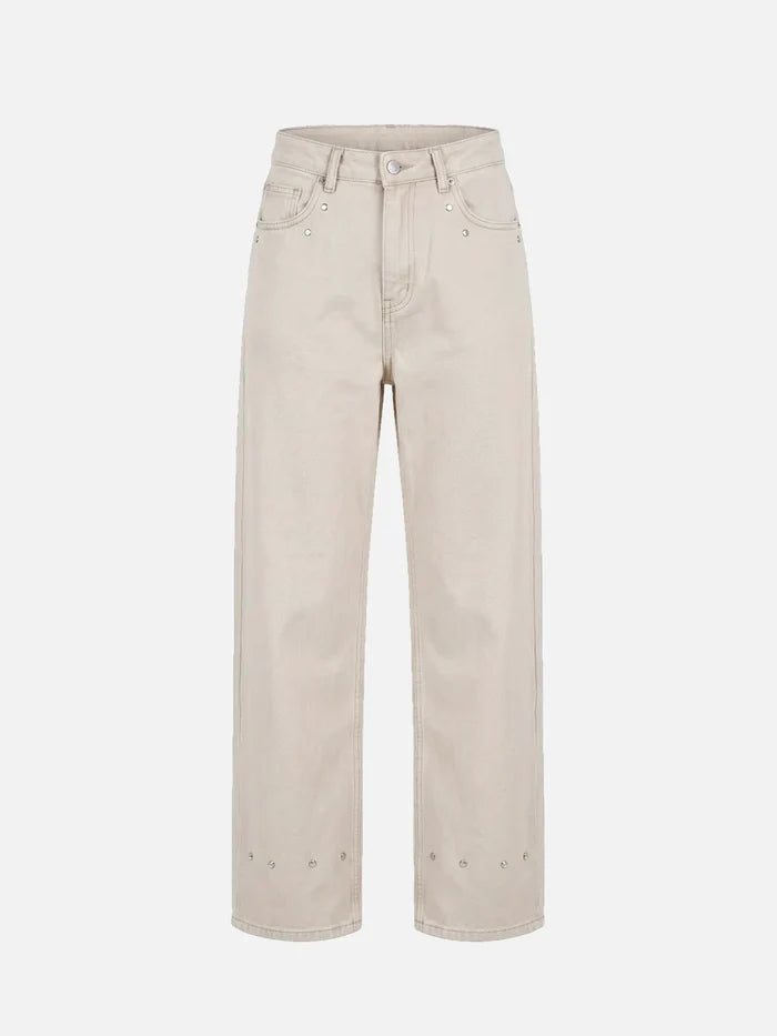 CULT FORM Summer Jeans - Beige – bej, önden görünüm