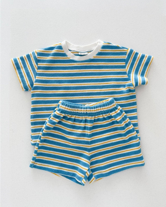 Sunny Stripe Terry Lounge Set
