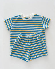 Sunny Stripe Terry Lounge Set