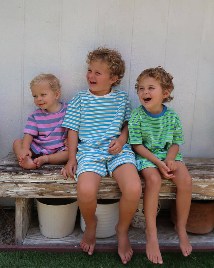 Sunny Stripe Terry Lounge Set