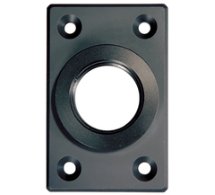 Sureclose Post Mounting Brackets For Center Mount Gate Hinges - Black Finish