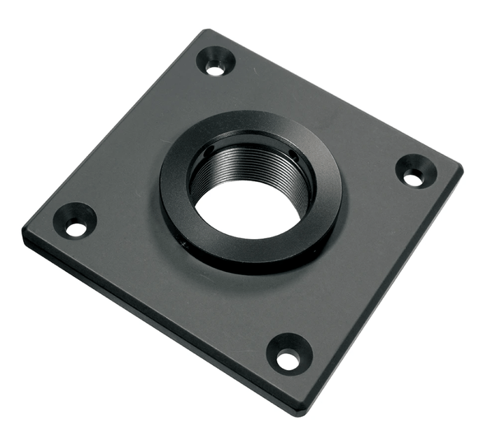 Sureclose Post Mounting Brackets For Center Mount Gate Hinges - Black Finish