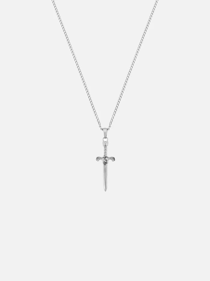 ATOLYEWOLF Sword Necklace in Silver - Necklaces KOLYE