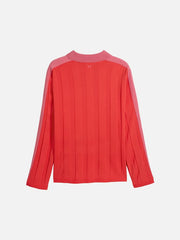 PUMA T7 Longsleeve Polo "Red Glamour" - Polos T-SHIRT