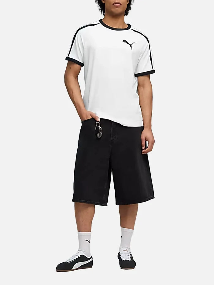 PUMA Tackle – Black/White/Gum, ayaklarda görünüm