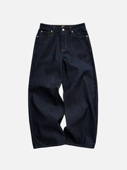 SHOPI GO Takayama Raw Denim - Navy Blue - PANTOLON