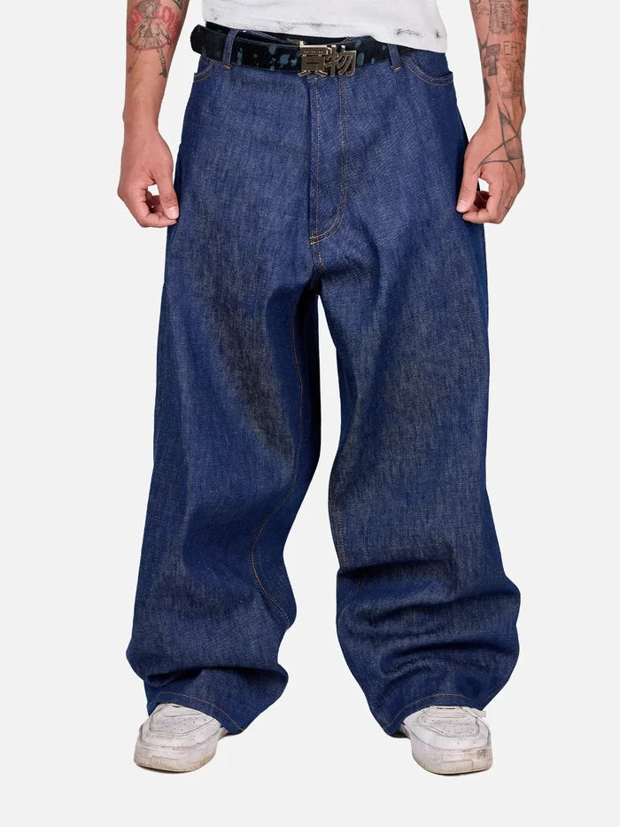 shopi go Takayama Raw Denim – Navy Blue, önden görünüm