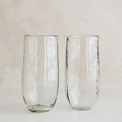 Tall Dimpled Glass Set of Four